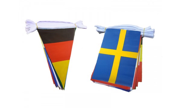 Euro 2024 Triangular Bunting - 9 metres